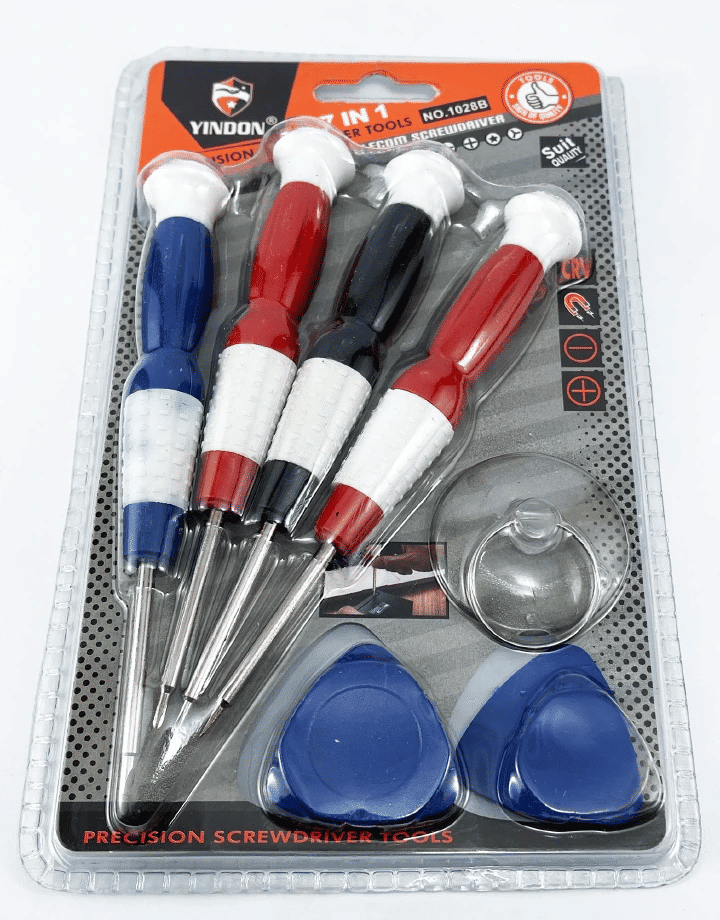 7-in-1 Precision Hardened Screwdriver Tool Kit for Phone Repair Multicoloured