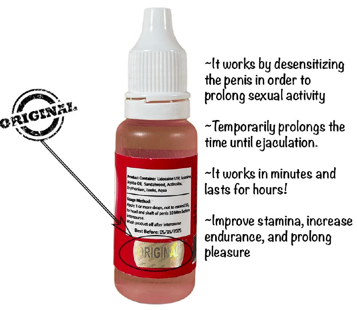 Delay King Ejaculation Delay Oil for Longer Sex Time and More Sexual Pleasure 20ml