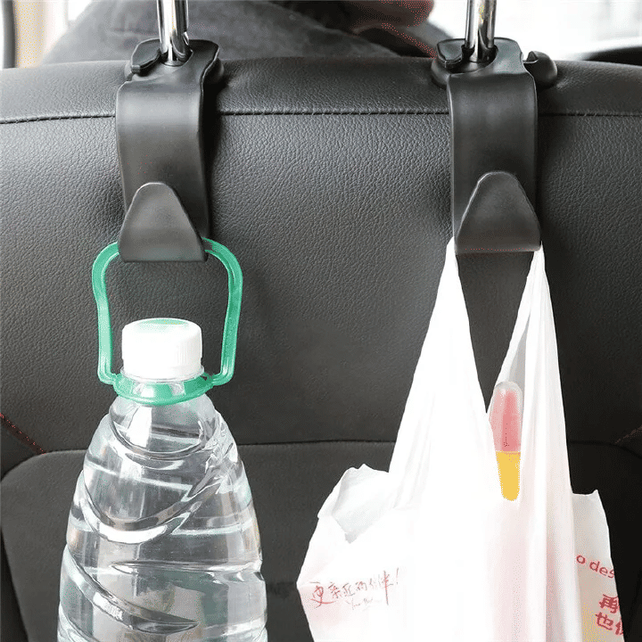 Universal Car Seat Back Hook Hanger Holder Storage For Bag Purse Cloth 2-Pack