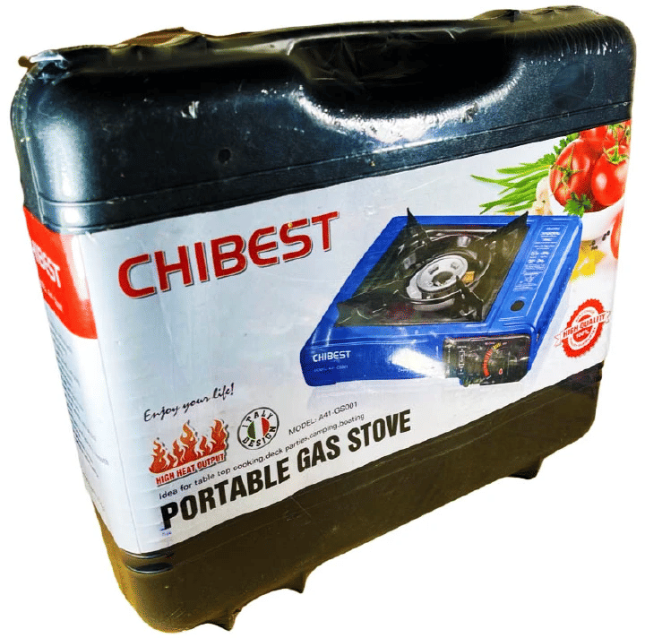 Kilimall Outdoor Portable Gas Stove Stainless Steel Energy Efficient Grill + Hard Carrying Case