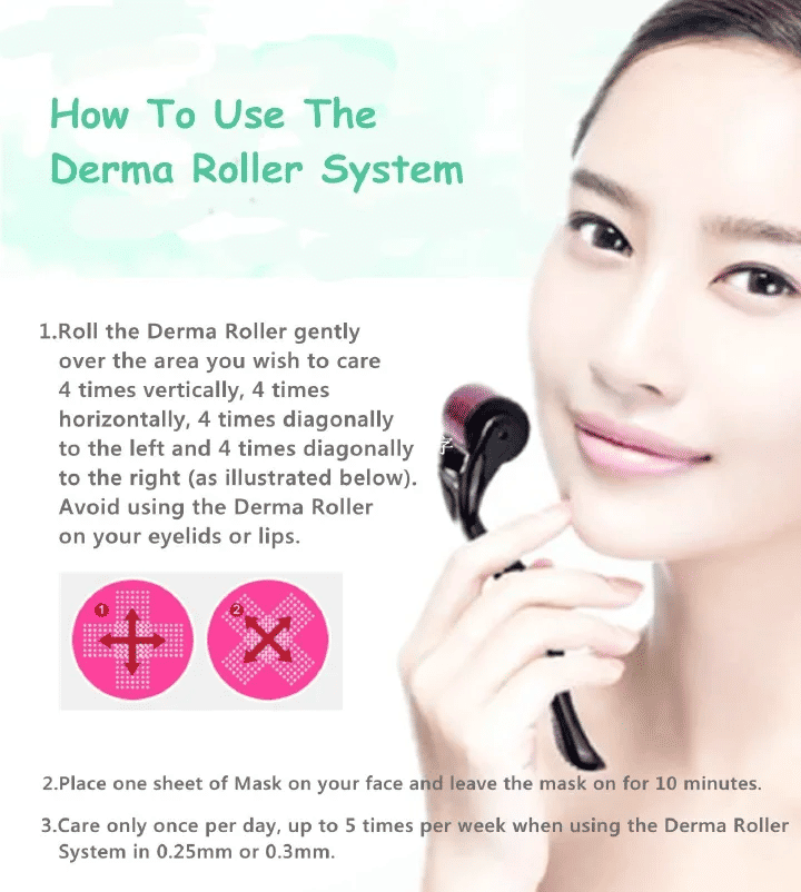 540 Needles Derma Micro Needle Titanium Roller for Anti Hair Loss Hair Regrowth