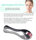 540 Needles Derma Micro Needle Titanium Roller for Anti Hair Loss Hair Regrowth