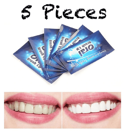 5 Pieces Teeth Wipe Oral Brush Up Finger For Deep Cleaning Wipes Dental Tooth Oral Hygiene Teeth Whitening