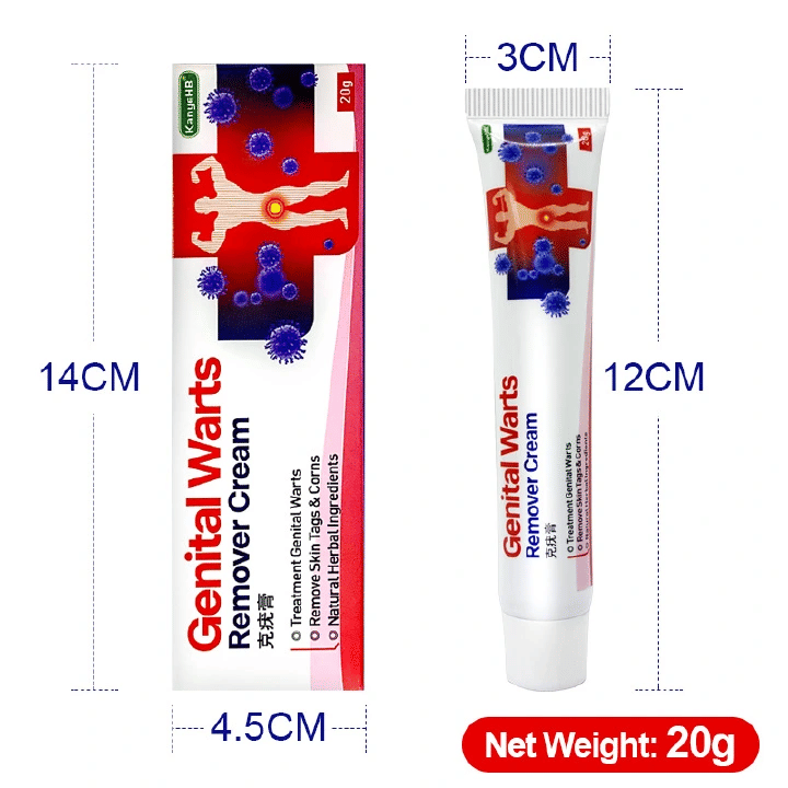Genital Warts Remover Antibacterial Treatment Cream 20g