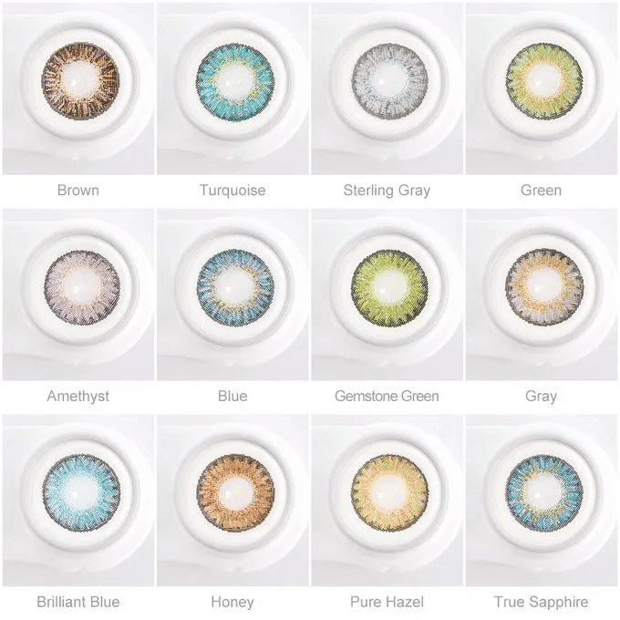 Freshgo 3 Tone Color Contact Lenses Yearly Natural Appearance Pupil Hidrocor Circle Eye Contacts 1 Pair