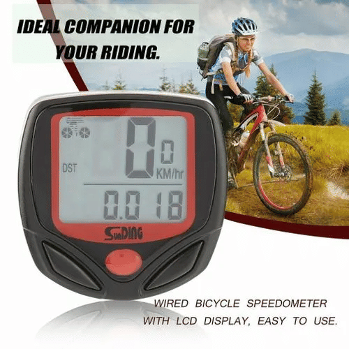 Sunding Bicycle Speedometer Waterproof Bike Cycle LCD Display Digital Computer Odometer