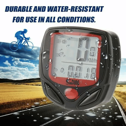 Sunding Bicycle Speedometer Waterproof Bike Cycle LCD Display Digital Computer Odometer