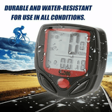 Sunding Bicycle Speedometer Waterproof Bike Cycle LCD Display Digital Computer Odometer