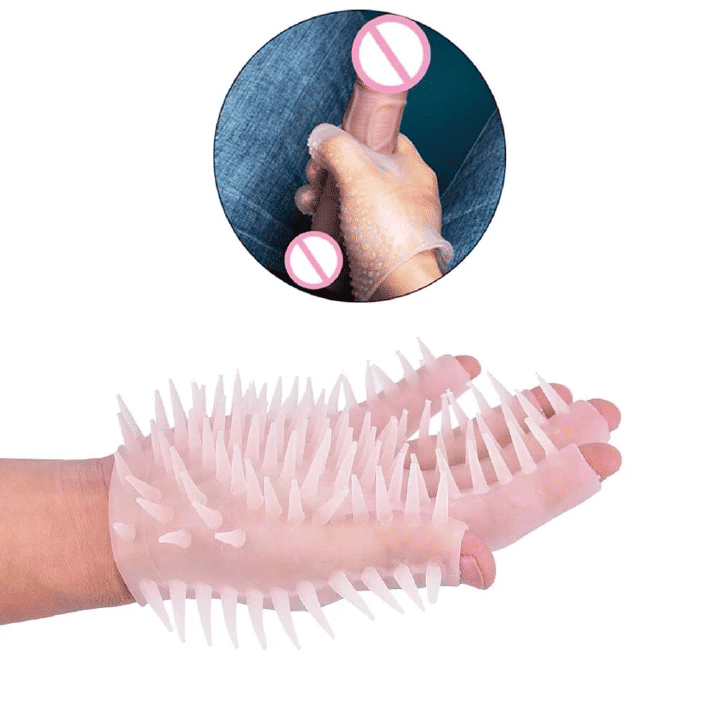 Silicone Spike Massage Glove Male Masturbation Sex Toy Adult Couples Exotic Accessories