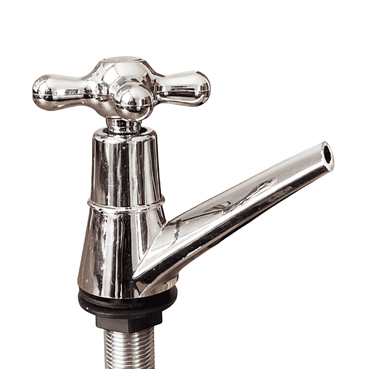 ABS Chrome Plated Plastic Kitchen Faucet Single Handle Water Tap with Pop Up