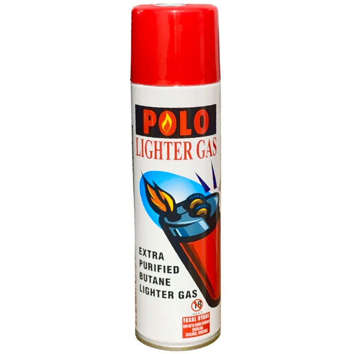 Polo Extra Purified Butane Lighter Gas Refill Universal Tip 60 Refills