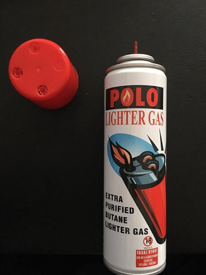 Polo Extra Purified Butane Lighter Gas Refill Universal Tip 60 Refills