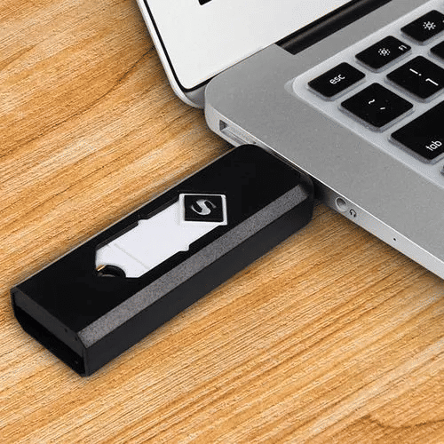 Portable USB Rechargeable Flameless Lighter Windproof Cigarette Gadget