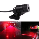 Universal Red Car Brake Laser LED Fog Light Rear Anti Collision Signal Warning Lamp