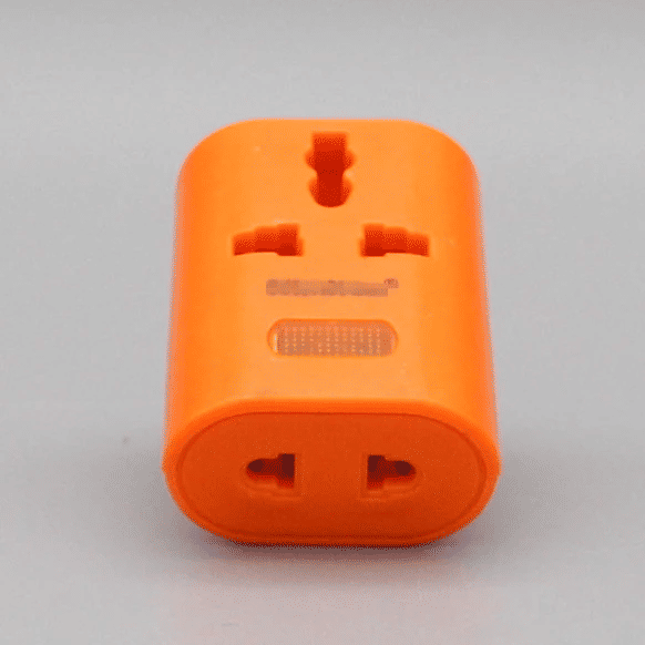 3 AC Sockets Multi Plug Portable Electrical Outlet Extender Splitter 3 Prong to 2 Prong Adapter Mini Wall Tap Power Plug Expander