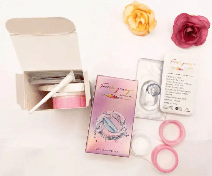 Fresh Young 3 Tone Soft Contact Lens Coloured + Free Case