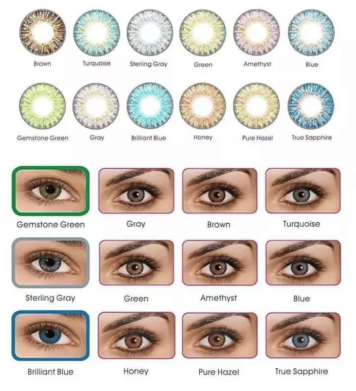Fresh Young 3 Tone Soft Contact Lens Coloured + Free Case