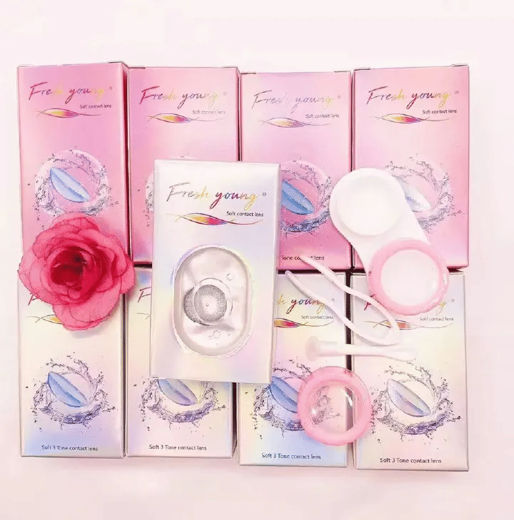 Fresh Young 3 Tone Soft Contact Lens Coloured + Free Case