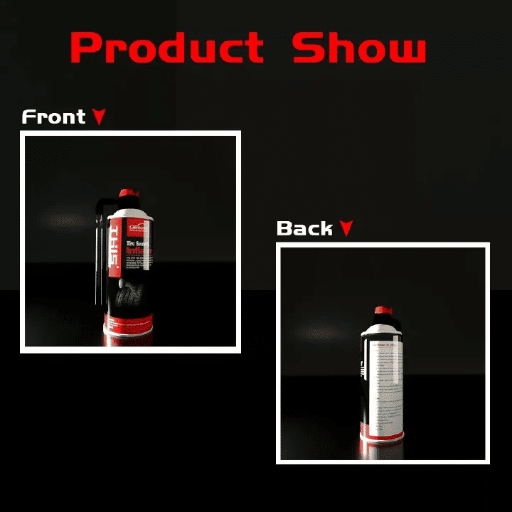 450ml Tire Sealer & Inflator Emergency Puncture Repair Non-Flammable Formula