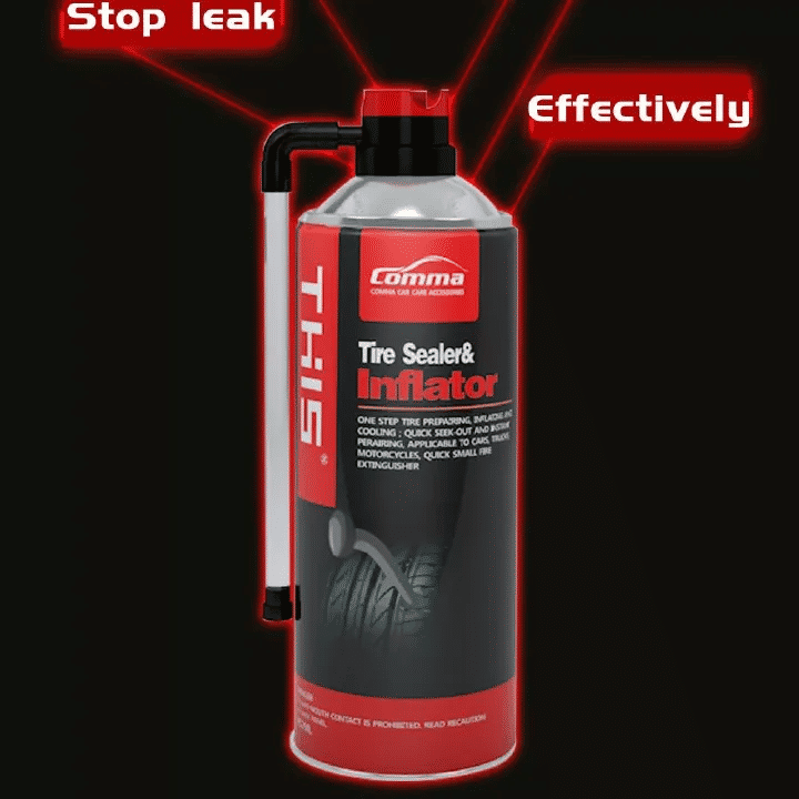 450ml Tire Sealer & Inflator Emergency Puncture Repair Non-Flammable Formula