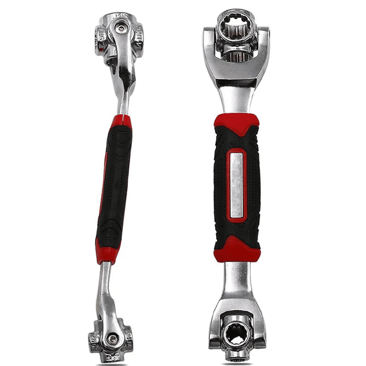48-in-1 Professional Multi Socket Wrench 360° Rotating Head Universal Adjustable Handle Hand Tool for Electronics Home Improvements