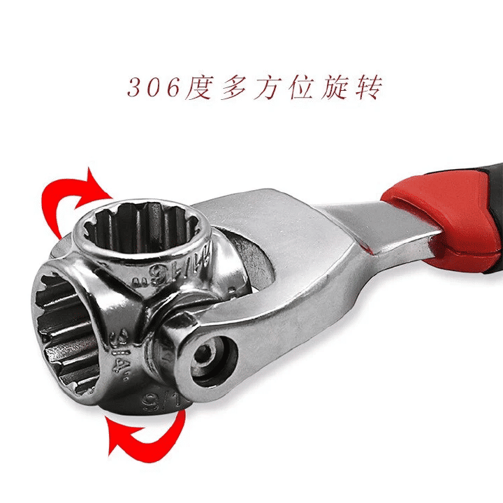 48-in-1 Professional Multi Socket Wrench 360° Rotating Head Universal Adjustable Handle Hand Tool for Electronics Home Improvements