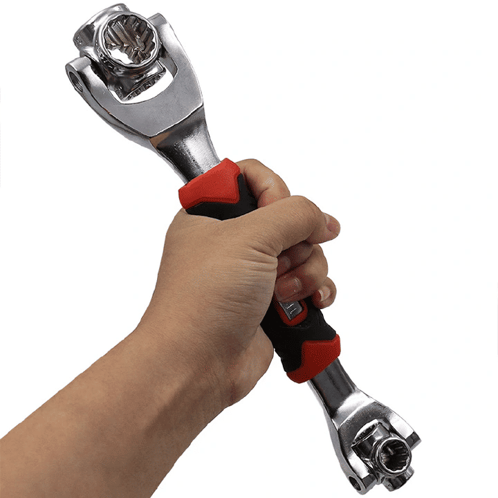 48-in-1 Professional Multi Socket Wrench 360° Rotating Head Universal Adjustable Handle Hand Tool for Electronics Home Improvements