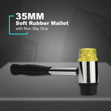 Kilimall Soft Rubber Mallet Hammer Double Faced Non-Slip Plastic Grip DIY Window Bead Tool