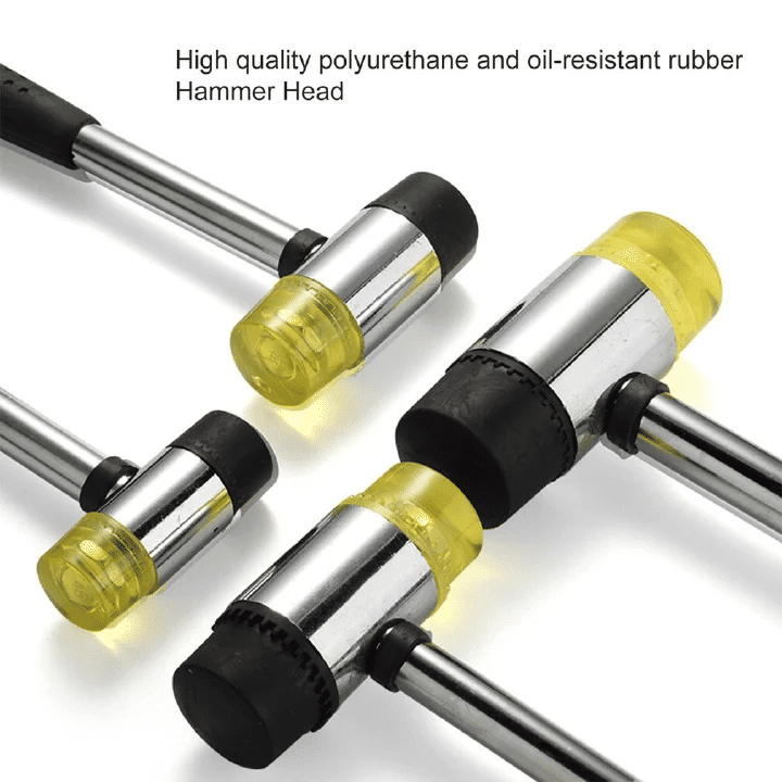 Kilimall Soft Rubber Mallet Hammer Double Faced Non-Slip Plastic Grip DIY Window Bead Tool