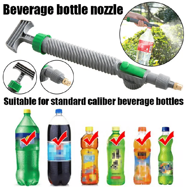 Manual Air Pump Sprayer Adjustable Drink Bottle Spray Head Nozzle Garden Watering Tool