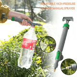 Manual Air Pump Sprayer Adjustable Drink Bottle Spray Head Nozzle Garden Watering Tool