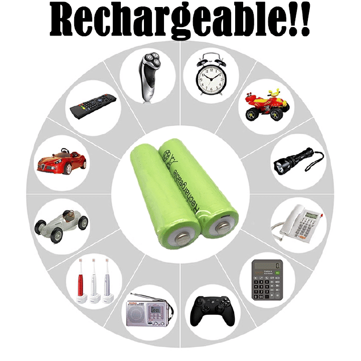 1.2V AA 3800mAh Ni-MH Rechargeable Batteries