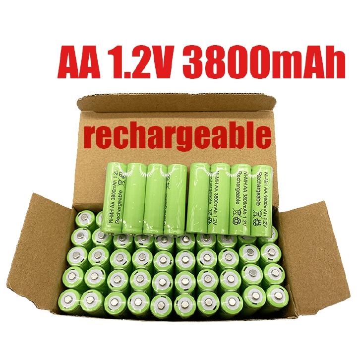 1.2V AA 3800mAh Ni-MH Rechargeable Batteries