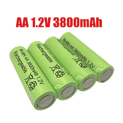 1.2V AA 3800mAh Ni-MH Rechargeable Batteries