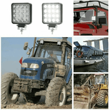 48W LED Spot Light Bar 12V Off-Road Flood Beam 4 Inch 16 LED Car SUV Truck Tractor Boat Trailer