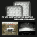 48W LED Spot Light Bar 12V Off-Road Flood Beam 4 Inch 16 LED Car SUV Truck Tractor Boat Trailer