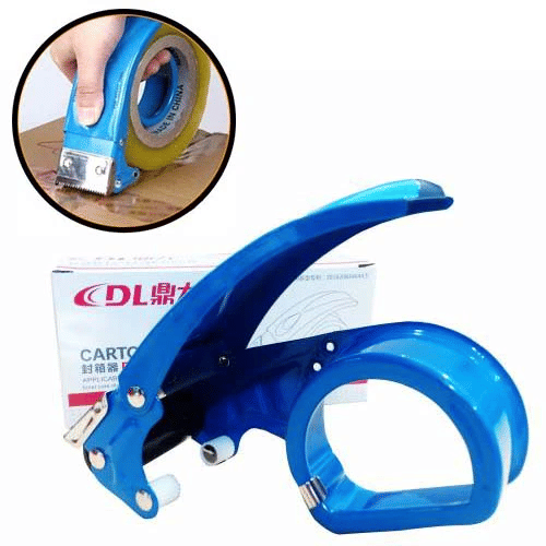 Metal Packing Tape Dispenser Cutter Carton Pack Sealer Manual Packaging Parcel Machine Sealing Tapes Holder