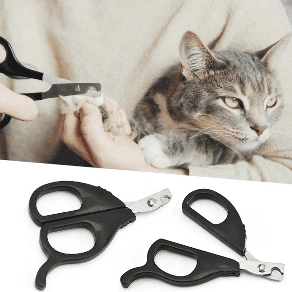 Pet Nail Clippers for Cats and Dogs Stainless Steel Sharp Durable Practical Portable Comfortable Grip Lightweight Manicure Tool