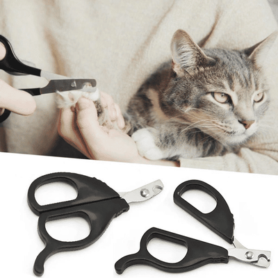 Pet Nail Clippers for Cats and Dogs Stainless Steel Sharp Durable Practical Portable Comfortable Grip Lightweight Manicure Tool