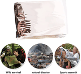 Outdoor Survival Waterproof Emergency Thermal Blanket 210x130cm Reusable Mylar Foil Gold