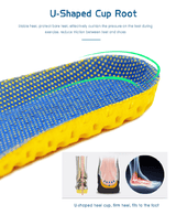 Memory Foam Insoles Breathable Deodorant Running Shoe Insert Mesh Cushion Men Women