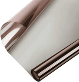 One Way Mirror Window Film Daytime Privacy Non-Adhesive Anti UV Heat Control Reflective Tint Static Cling Vinyl 60cm x 200cm Bronze
