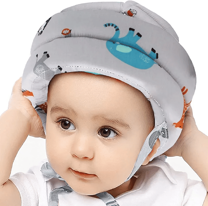 Baby Safety Helmet Anti-Collision Walking Hat Adjustable Head Protector Green