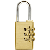 3-Digit Combination Brass Padlock Keyless Mini Safety Password Resetable Code Lock for Luggage Suitcase Backpack Travel Bag Gold 1Pc/Set