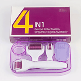 4 in 1 Derma Micro Needles Titanium Roller Skin Anti Aging Hair Loss Regrowth