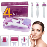 4 in 1 Derma Micro Needles Titanium Roller Skin Anti Aging Hair Loss Regrowth