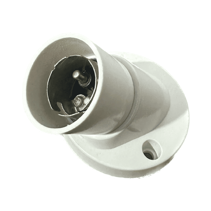 B22 Angle Batten Light Socket Bulb Holder Modular Lamp Holder Domestic Commercial 4A 240V