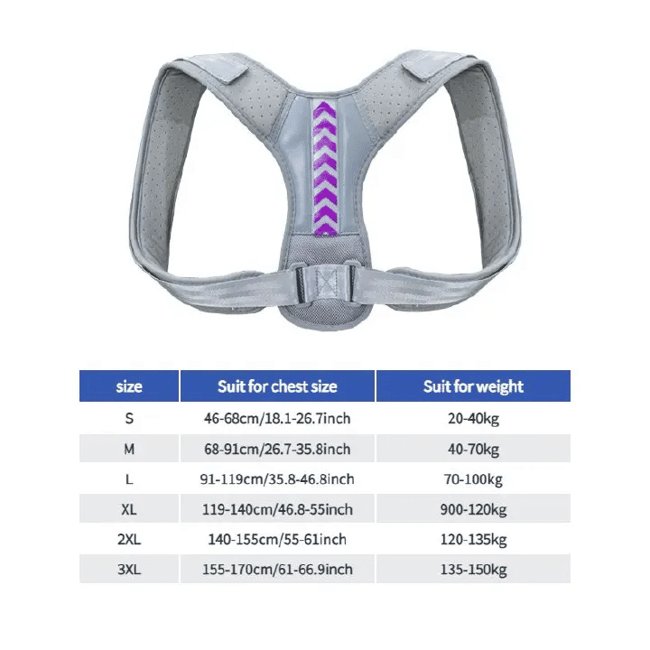 Adjustable Back Posture Corrector Belt Clavicle Spine Support Men Women Home Office Outdoor