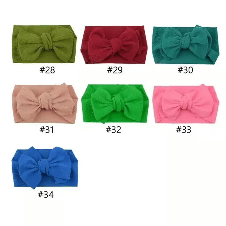 5/10/20pcs Baby Kids Girl Toddler Big Bow Hairband Stretch Turban Head Wrap Headwear Accessories