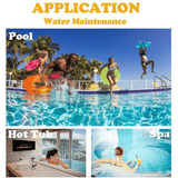 6 in 1 Pool Test Strips 50 Counts Swimming Pool Hot Tub Spa Water Quality Testing for Total Chlorine Free Chlorine Bromine Total Hardness pH Cyanuric Acid Total Alkalinity